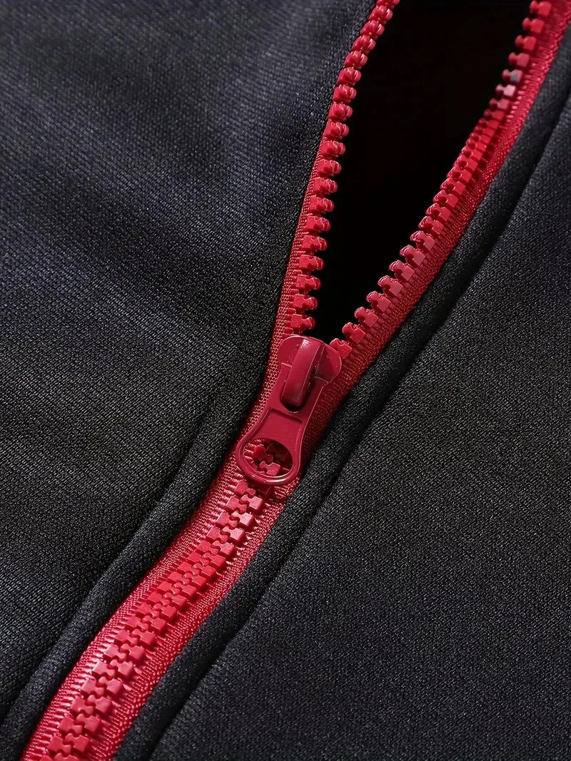 2025 New Arrival Men's Bushido Print Hoodie Sweatpants High Quality Male Outdoor Casual Sport Jogging Suit Motorcycle Zip Outfit.