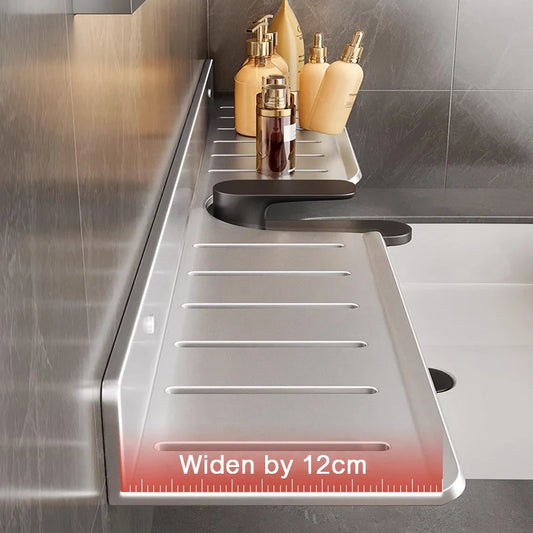 Badezimmerregal aus Aluminium, Badezimmerregal, WC-Lagerregal, WC- und Küchenregal, zum Aufhängen an der Wand, stanzfreies Regal