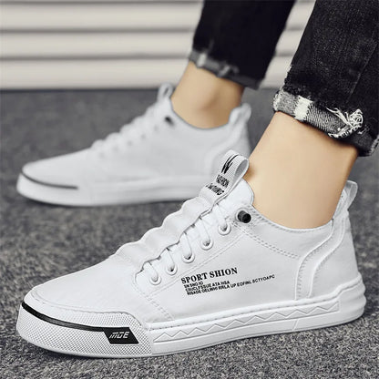 Neue Turnschuhe Leinwand Schuhe für Männer im Angebot Herbst Atmungsaktive Slip auf Männliche Turnschuhe Flache Vulkanisierte Schuhe Eis Seide Tenis Masculino