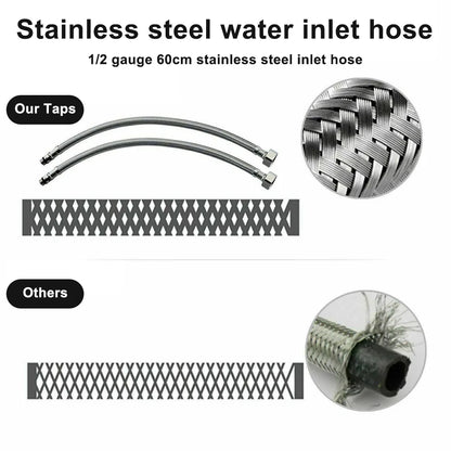 Faucets Kitchen Standing Faucet Bathroom Faucet Single Handle Basin Taps Hot & Cold Water Tap Chrome Plated Sink Faucets