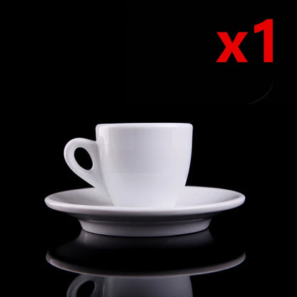 Nuova Point Classic Esp Espresso Cup And Saucer Set Professional Competitive Level Thicken Bone China Coffee Mugs And Plate Set.