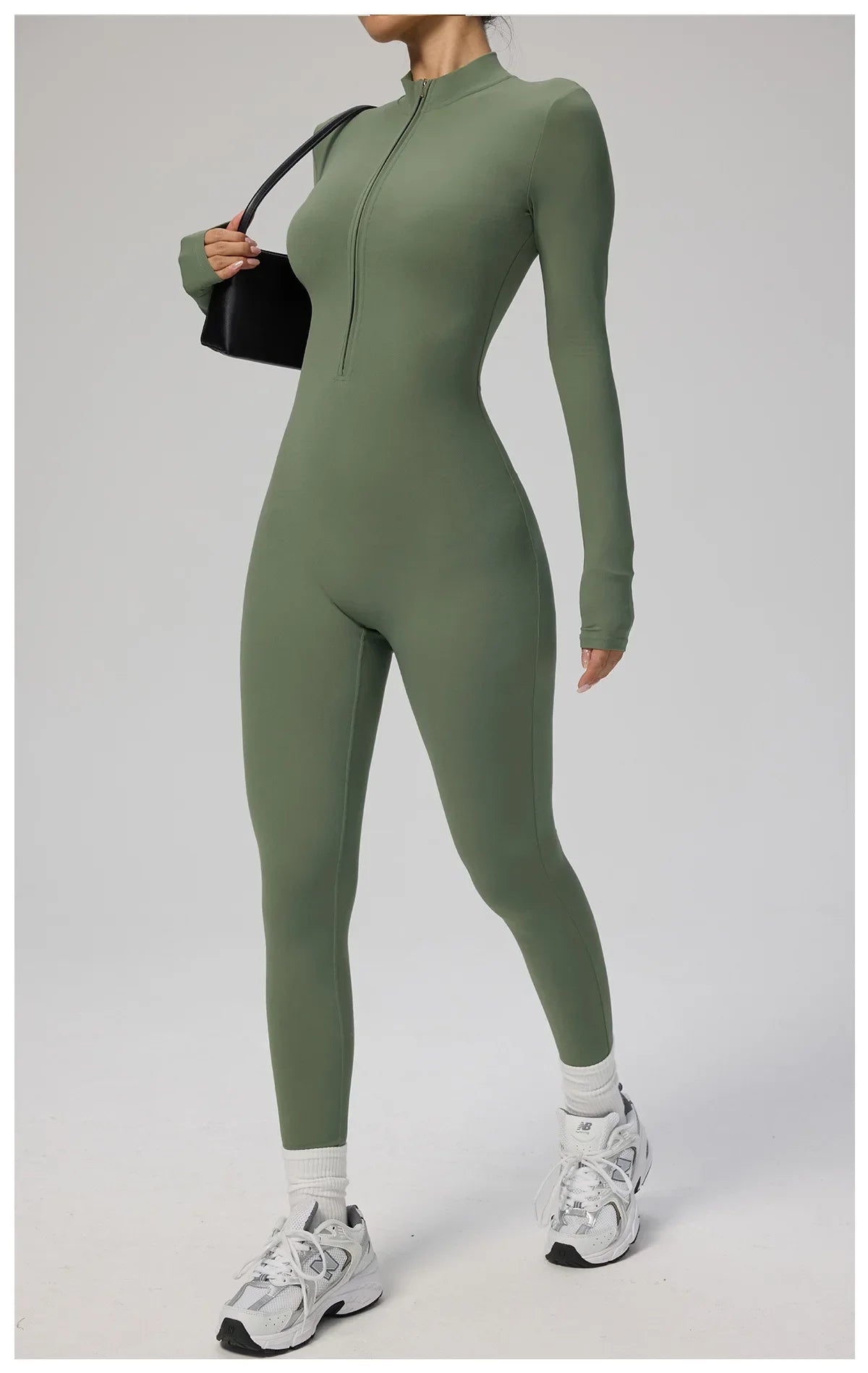 Tianyi High-Intensity Fitness Long-Sleeve Yoga Bodysuit Sensation Tight-Fitting Sportswear for Women Made in China.