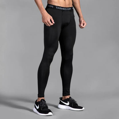 Herren-Kompressionshose, Strumpfhosen, coole, trockene Leggings, Sport-Baselayer-Laufhose, sportliches Training, aktive Shorts