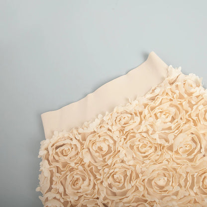 Bornladies Winter Red Fashion Long Petal Skirt Women's Design Inspired Evening Gown Elegant Lady Unique High Waisted Skirt