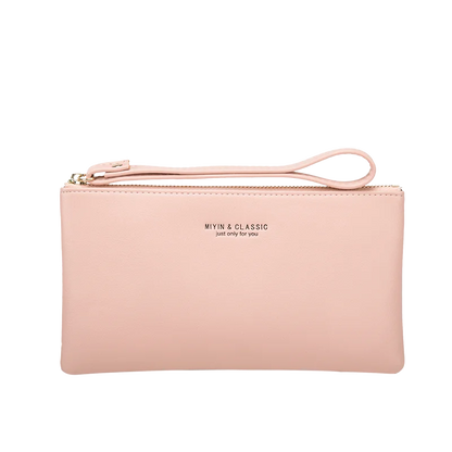 MIYIN Women's Purse long ultra-thin credit card bag minimalist zero purse thin large capacity zipper hold bag handbag purse girl