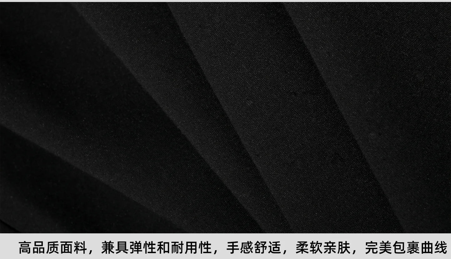 Women's Professional High Waist Long Pencil Skirt, Slim Fit Black Hip-hugging Skirt for Office Commute.