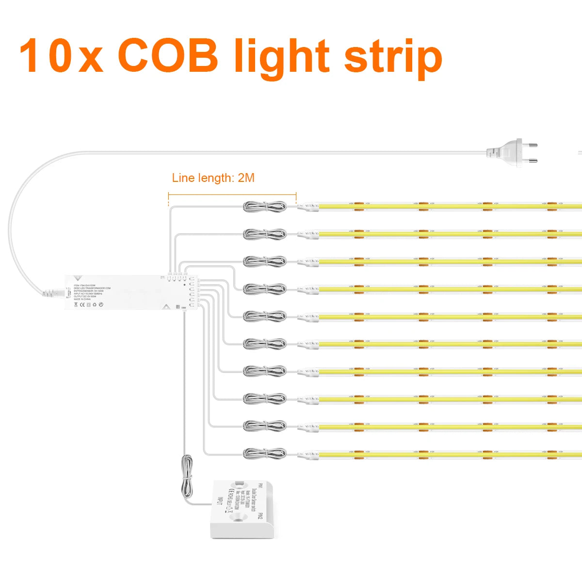 Doppelte Tür Sensor Steuerung COB LED Streifen Lichter Smart Vitrine Kleiderschrank Wein Schrank Integrierte Beleuchtung Näherungssensor Schalter.