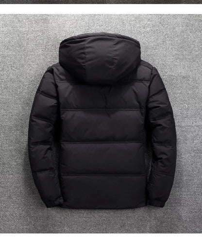 Winter new thick men's down jacket casual lightweight hooded detachable warm white duck down down jacket men's.