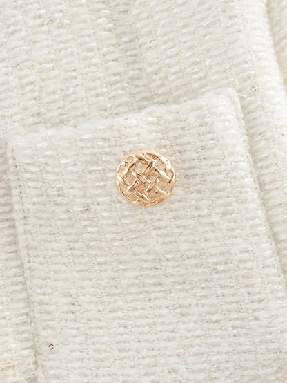 Women's Autumn and Winter Long Sleeve Short Jacket Fashion Solid Colour Front Pocket Button Jacket Elegant Casual Jacket.