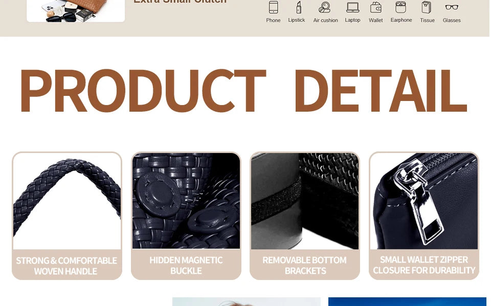 Woven Tote Bag for Women Large Woven Handbag Soft Leather Shoulder Bag Work Shopper Summer Beach Travel Tote Bag with Purse.