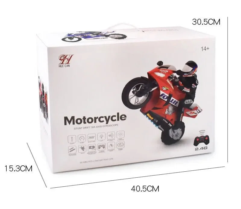 1/6 RC Motorcycle Rc Cars Self-stable Balance Standing on One Wheel Competitive Racing Drift Stunt Electric Motorcycle for Kids.