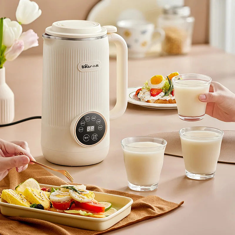 Bear 600ml Soy Milk Machine Maker Soybean Blenders For Kitchen Juicer Food Processors Nut Vegan Low Noise 220V Wall Breaking.