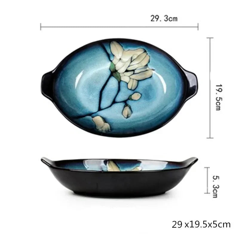 Ceramic Dinner Plate Service Dish Cake Dish Western Steak Steak Disc Salad Bowl Kitchen Board Wedding Kitchen Supplies Beautiful.