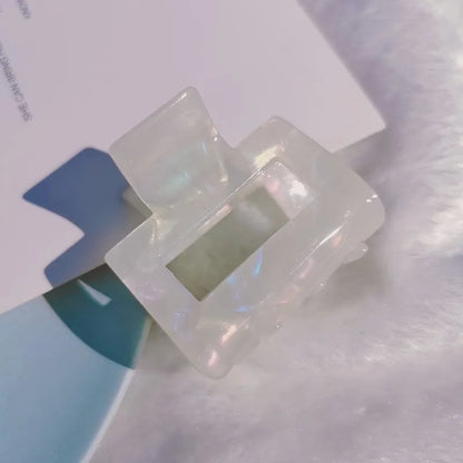 Muweordy New Acetate Claw Clip Leopard Hair Claw Large Geometric Hollow Square Crab Hair Clip  for Women Girl Hair Accessories.