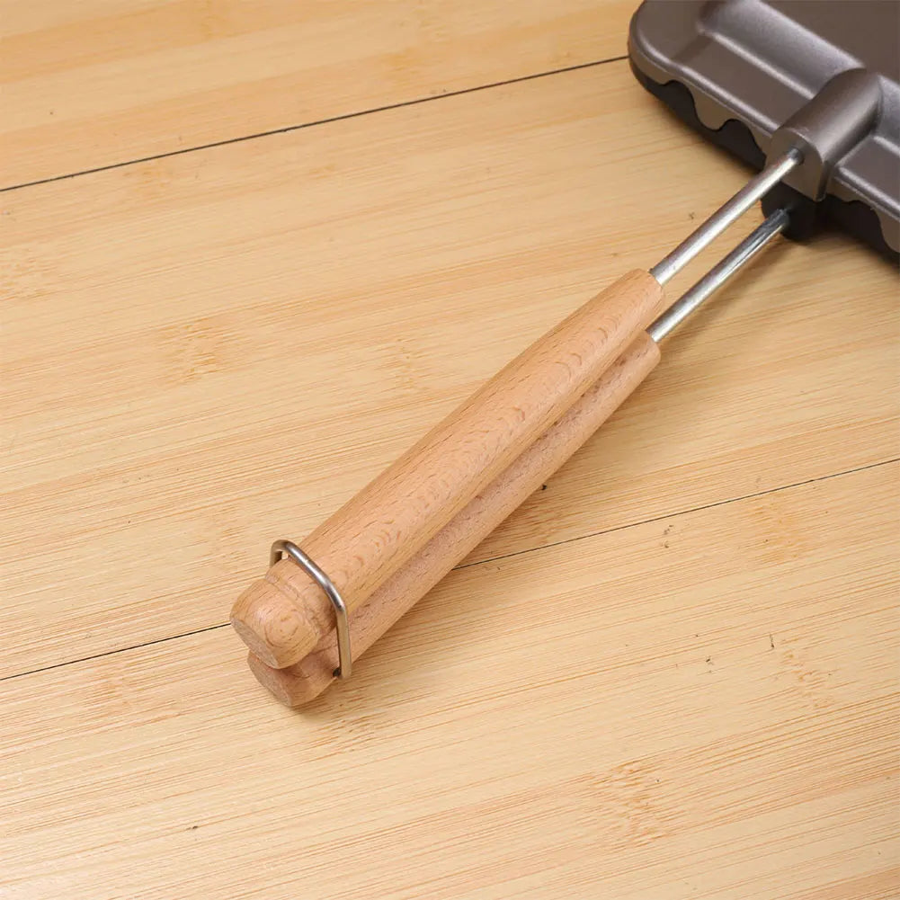 Hot Dog Toaster Non Stick Aluminum Alloy Double-Sided Sandwich Pan Bread Toast Breakfast Machine Double-Sided Sandwich Fry Pan.