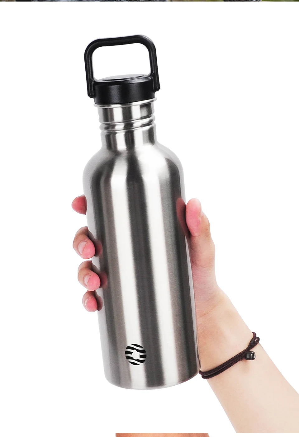 FEIJIAN Stainless Steel Water Bottle Portable Cycling Sports Bottle Leakproof BPA Free Large Capacity With Bottle Bag.