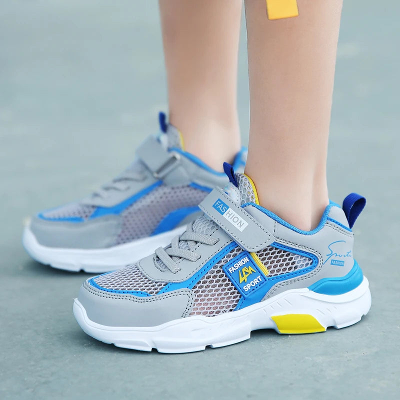 4 Color Kids' Breathable Mesh Sneakers Non-Slip School Sports Shoes for Boys Girls Lightweight Casual Walking Shoes.
