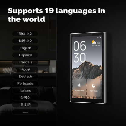 MOES Tuya Wifi Smart 5-Zoll-Touchscreen US Center Control Panel Sprachsteuerung Alexa und ZigBee Gateway Eingebaute Szenensteuerung.