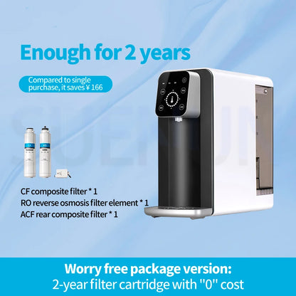 5L Direct Drinking Water Purifier Household Desktop RO Reverse Osmosis Purifier Fast Heating Filter Water Purifier.