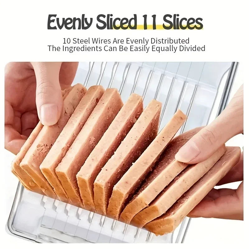 Multifunctional Luncheon Meat Slicer Stainless Steel Fruit Slicer Household Egg Hot Dog Cheese Slicer Kitchen Tools.