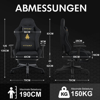 Marke Gaming Stuhl Luxuriöse Atmungsaktive Faux Wildleder Büro Stuhl Gaming Stuhl Mit Fußstütze Stuhl Kopfstütze Ergonomische Spiel Stuhl