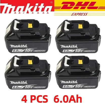 100% original Makita battery, 18V 6.0Ah rechargeable battery, replacing Makita BL1830BL1840BL1850BL1860B, power tool battery