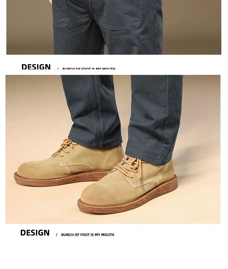 Men's Pants 97% Cotton Thick Business Casual Korean Grey Cargo Trousers Male Large Size 38 40 Brand Clothing Pant.