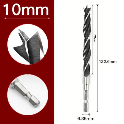 2/5/7 stücke 3/4/5/6/7/8/10mm Sechseckigen Griff Drei Spitzen holzbearbeitung Bohrer Set Holzbearbeitung Loch Reiben Power Tool