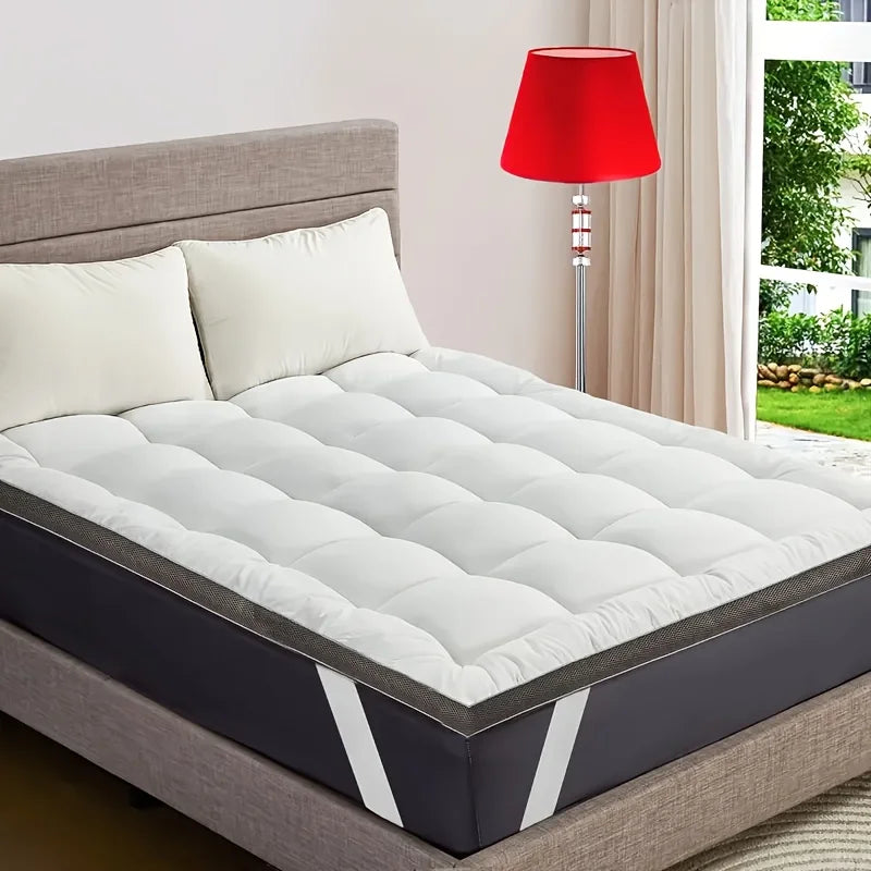 WQSPRING 900GSM Air Layer Mattress 5cm Thick Mattress Protection Pad Soft And Breathable Soothing Back Pain Mattress Pad.
