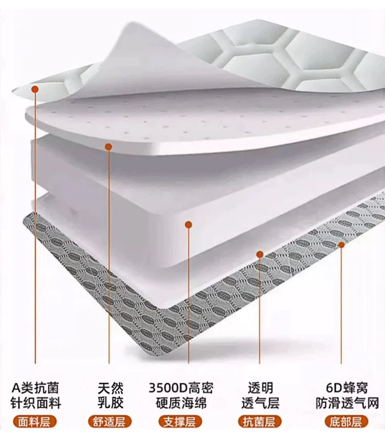Fünf-schichtige material zusammensetzung matratze verdicken 4/7 cm Haushalt Einzel Doppel Schwamm latex füllung matratzen Tatami Boden Matte