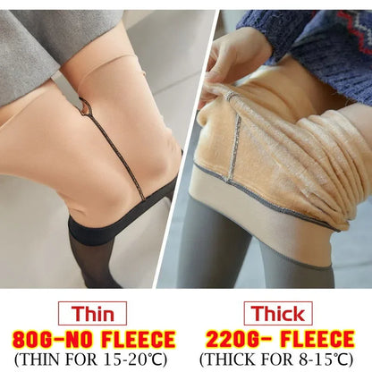 Butterfly Print Fleece Tights Winter Warm Pantyhose Sexy Translucent Stockings Thermal Elasticity Panty New Fashion Leggings.