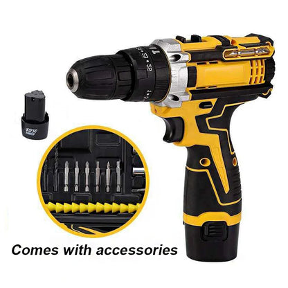 12V Lithium Bohrmaschine Elektroschrauber Hand Bohrmaschine Elektrowerkzeug Set Multifunktionale Zubehörbox Verpackung