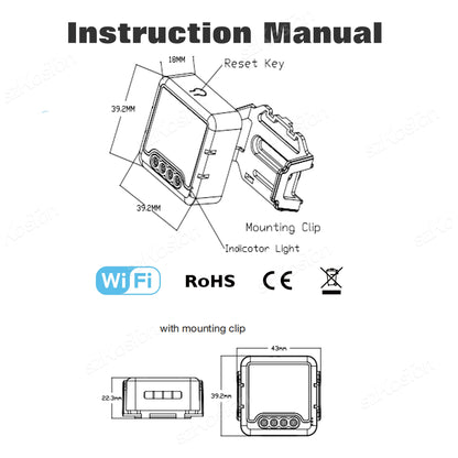 Tuya Smart WiFi Schalter 1/2/3 Gang Smart Home Licht Schalter Breaker Neutralleiter Erforderlich Remote App Timer Arbeit mit Alexa Google.
