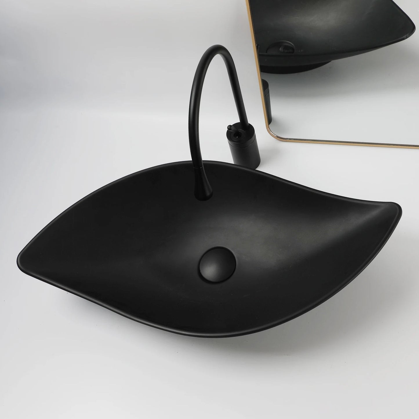 KEMAIDI Waschbecken-Set für Badezimmer, blaues Waschbecken, Deckmontage, Waschtisch-Waschbecken mit einem Griff, Aufsatzwaschbecken-Wasserhahn-Kombination