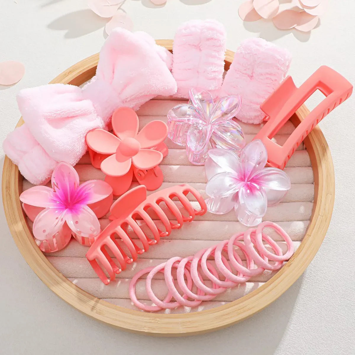 Matte Butterfly Knot Hair Ties Women's Hair Accessories Elastic Hair Bands Floral Hair Clips Autumn Winter New Style Hair Access.