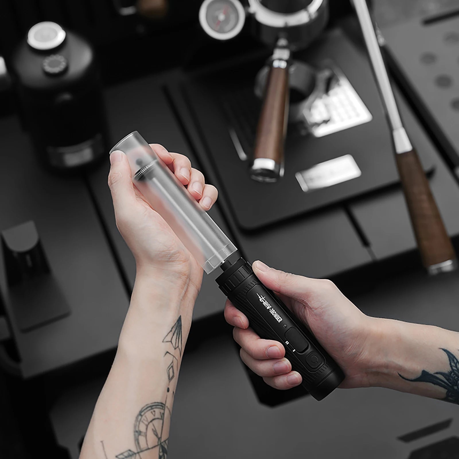 MHW-3BOMBER Official Electric Milk Frother Portable Home Barista Tools Kitchen Accessories.