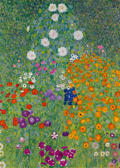 Gustav Klimt Flower Garden Sunflowers Church Canvas Oil Painting Abstract Plants Flowers Wall Art Poster Nordic Home Decor Mural