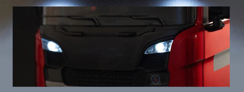 HUINA 1501 770S Alloy Tractor 19CH RC Truck 1/18 2.4G remote control Engineering Trailer Truck with Light and Sound Toys.