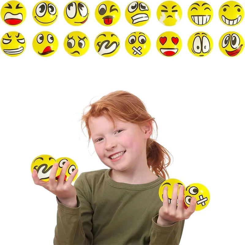 Stress Relief Foam Sponge Stress Ball Squeeze Ball Toy Squeeze Hand Wrist Exercise Sponge Toy for Kid Adult Child Creative Gifts.