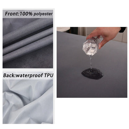 Waterproof Bed Fitted Sheet with Elastic Band Replace Mattress Protector for Single Double Bed, Twin Full Queen King Muti Size.