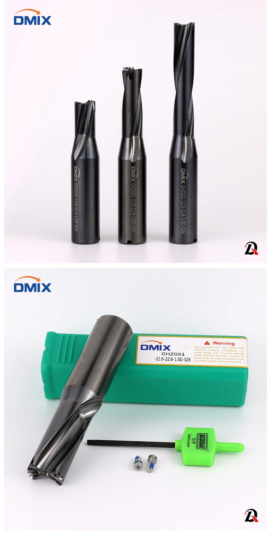 DMIX Crown Hochgeschwindigkeits-Bit 10–25,8 mm, 1,5–5D, gewalttätige Lochbearbeitung, Wende-Innenkühlung, Säbelzahnbohrer, Ersatz-U-Bohrer