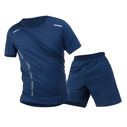 1/2/4 Piece Men's Quick Drying Sports Suit Casual Breathable Short Sleeved T-shirt Pocket Versatile Shorts For Teenagers To Wear.