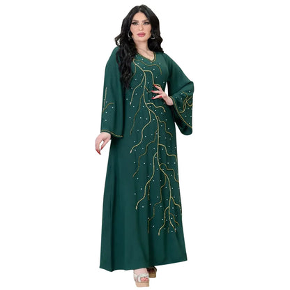 Kaftan Eid elegante muslimische Frauen Kleid Ramadan Party Dubai Abaya Truthahn Islam lange Abendkleider Musulmane elegante Vestidos