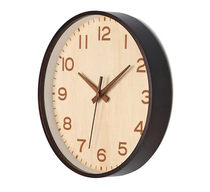 Wanduhr Wohnzimmer Zuhause Wandbehang Massivholz moderne einfache Uhr mittelalterliche Uhr Log Schlafzimmer Dekoration