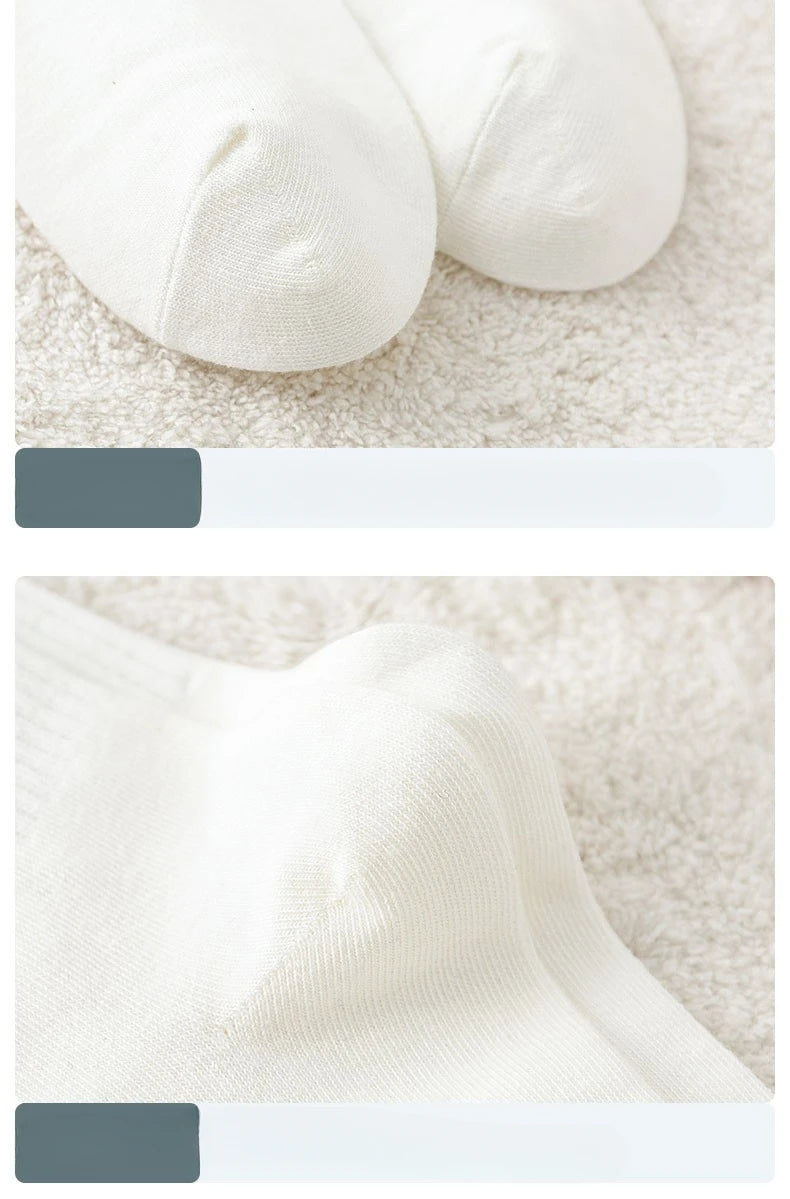 New 5 Pairs Cool Women White Cute Funny Socks Set Cartoon Lady Autumn Winter Female Girl Kawaii Sport Short Socks For Women.