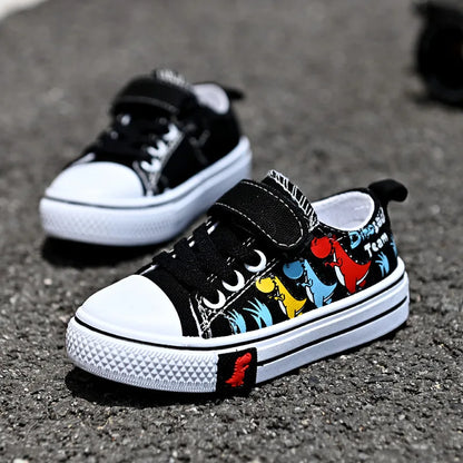 Children Canvas Shoes Boys and Girls Shoes Baby Casual Low Top Shoes Fashion Spring Autumn Breathable Single Shoes zapatos niña.