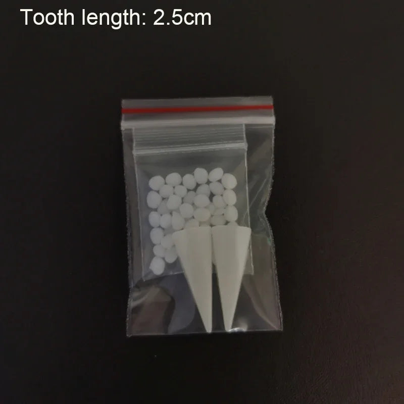 5Pairs Halloween Vampir Zähne Fangs Zahnersatz Prop Party Kostüm DIY Cosplay Requisiten Dekor Falsche Zähne Harz Fangs Mit Solide kleber.