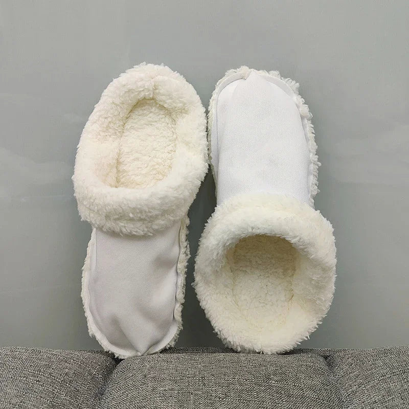 1 paar Loch Schuhe Samt Liner Winter Warme Schuhe Abdeckungen Verdickte Weiche Schuhe Abdeckung Abnehmbare Baumwolle Hülse Plüsch Innen Liner