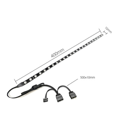 COOLMOON ARGB LED Strip Light 5V 3Pin/Small 4Pin Diamond Magnetic Colorful Atmosphere DIY Lamp Bar for PC Computer Case Chassis