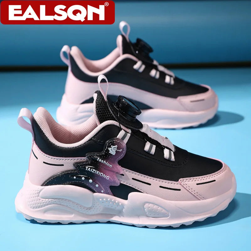 Fashion Children Shoes Boy Sneaker Non-slip School Casual Walking Shoes Leather Tennis Sport Shoes for Kids Girls 5 To 16 Years.